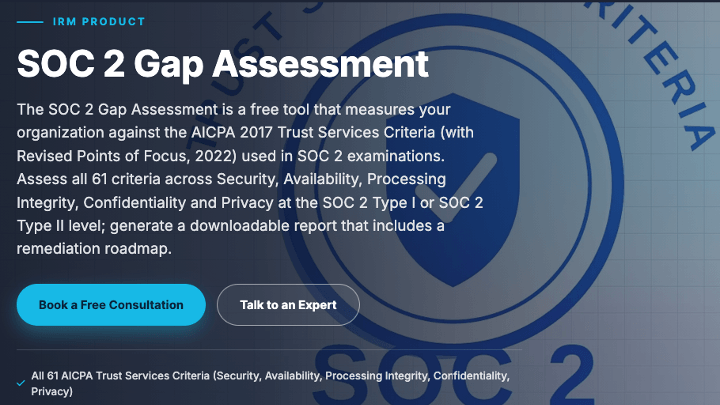 Logo for SOC 2 Gap Assessment