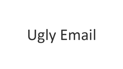 Ugly email logo on a white background.