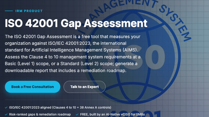 Logo for ISO 42001 Gap Assessment