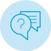 Blue circle with design image